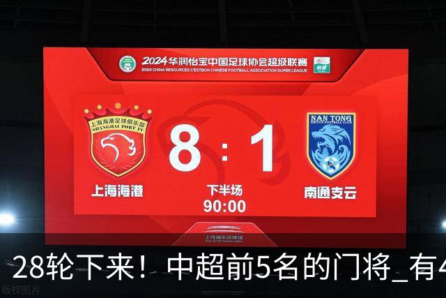 28轮下来！中超前5名的门将 有4个都是35岁+ 北京国安侯森跟山东王大雷都是80后